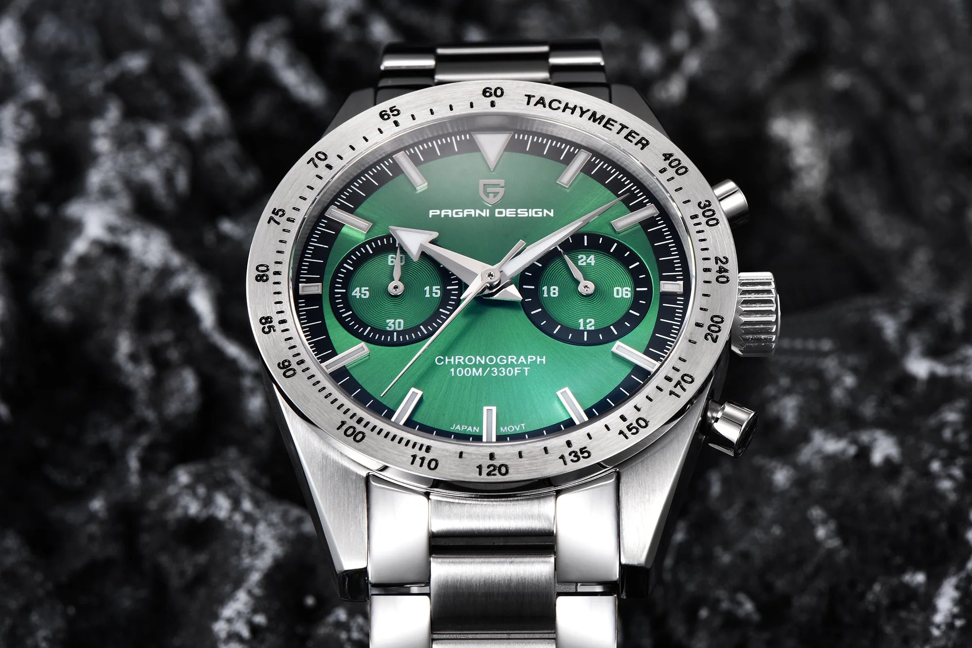 PAGANI DESIGN Retro Wide Arrow Men’s Luxury Quartz Watch – Sport Speed Chronograph with Japan VK64 Movement and AR Sapphire Glass 2025
