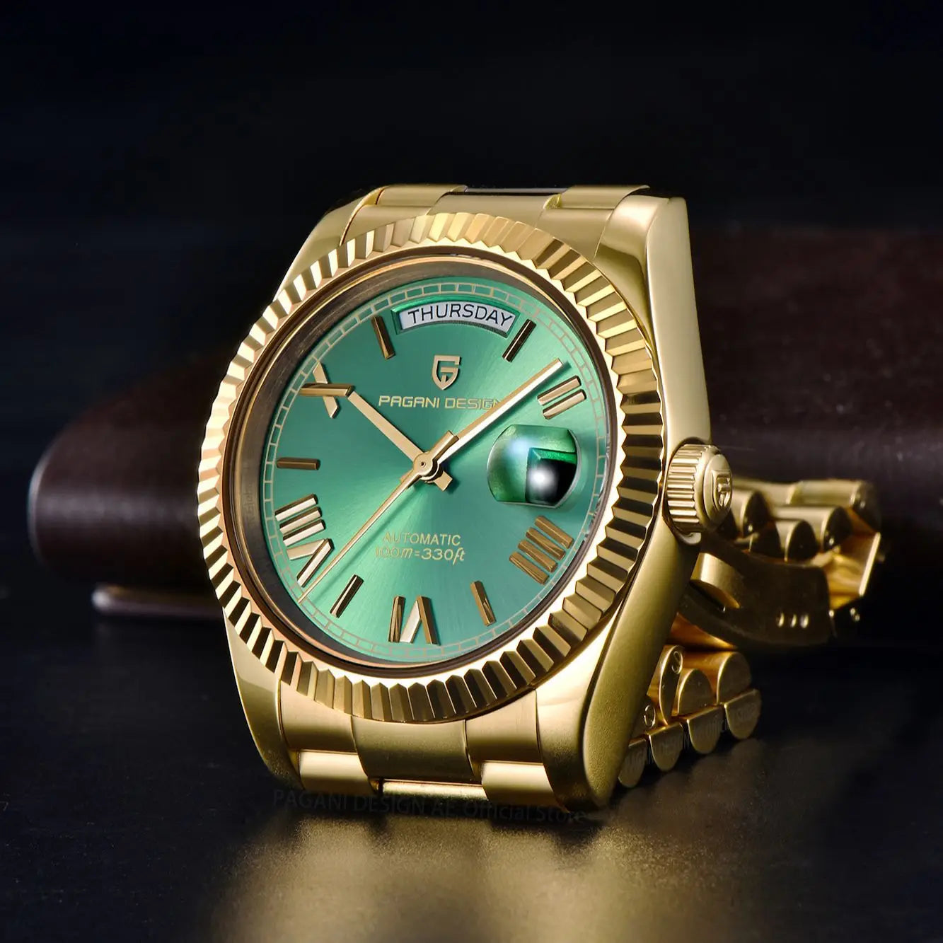 PAGANI DESIGN DD36 Gold Green V2 Men’s Luxury Automatic Mechanical Watch 2025 – Sapphire Glass Wristwatch