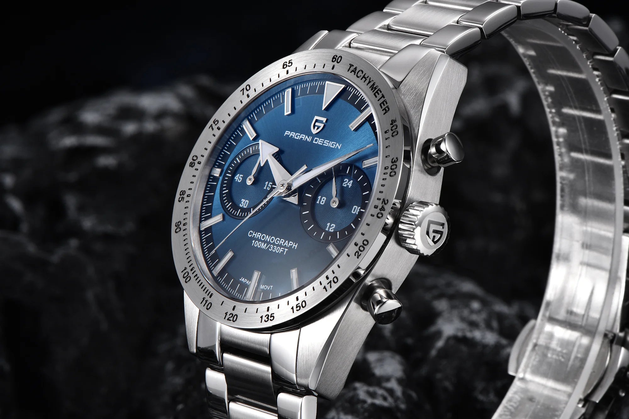 PAGANI DESIGN Retro Wide Arrow Men’s Luxury Quartz Watch – Sport Speed Chronograph with Japan VK64 Movement and AR Sapphire Glass 2025