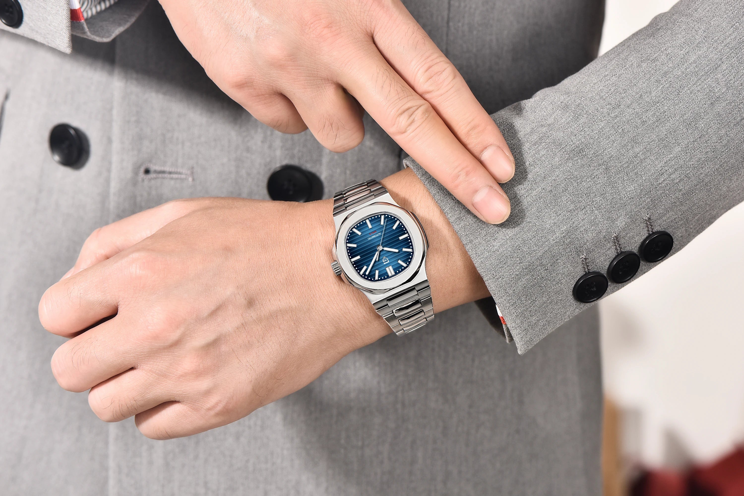 PAGANI DESIGN 40MM Men’s Luxury Automatic Mechanical Wristwatch – Stainless Steel Case with Sapphire Glass