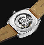 Seagull Men’s Automatic Mechanical Watch – Luminous Waterproof Skeleton Dial Tonneau Shape  2025