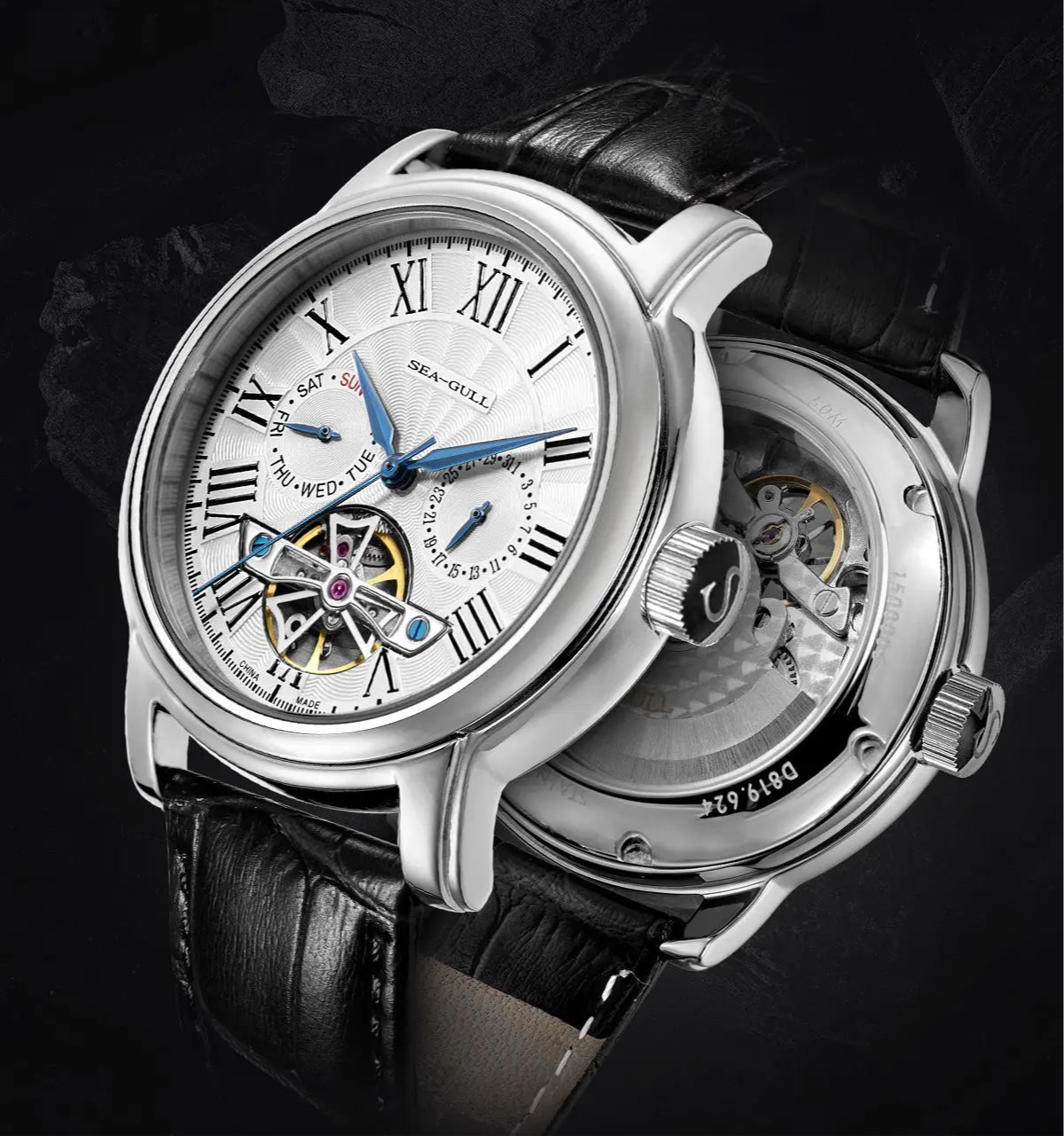SEAGULL Luxury Men’s Mechanical Watch – Waterproof Stainless Steel Date Clock 2023 Model D819.622