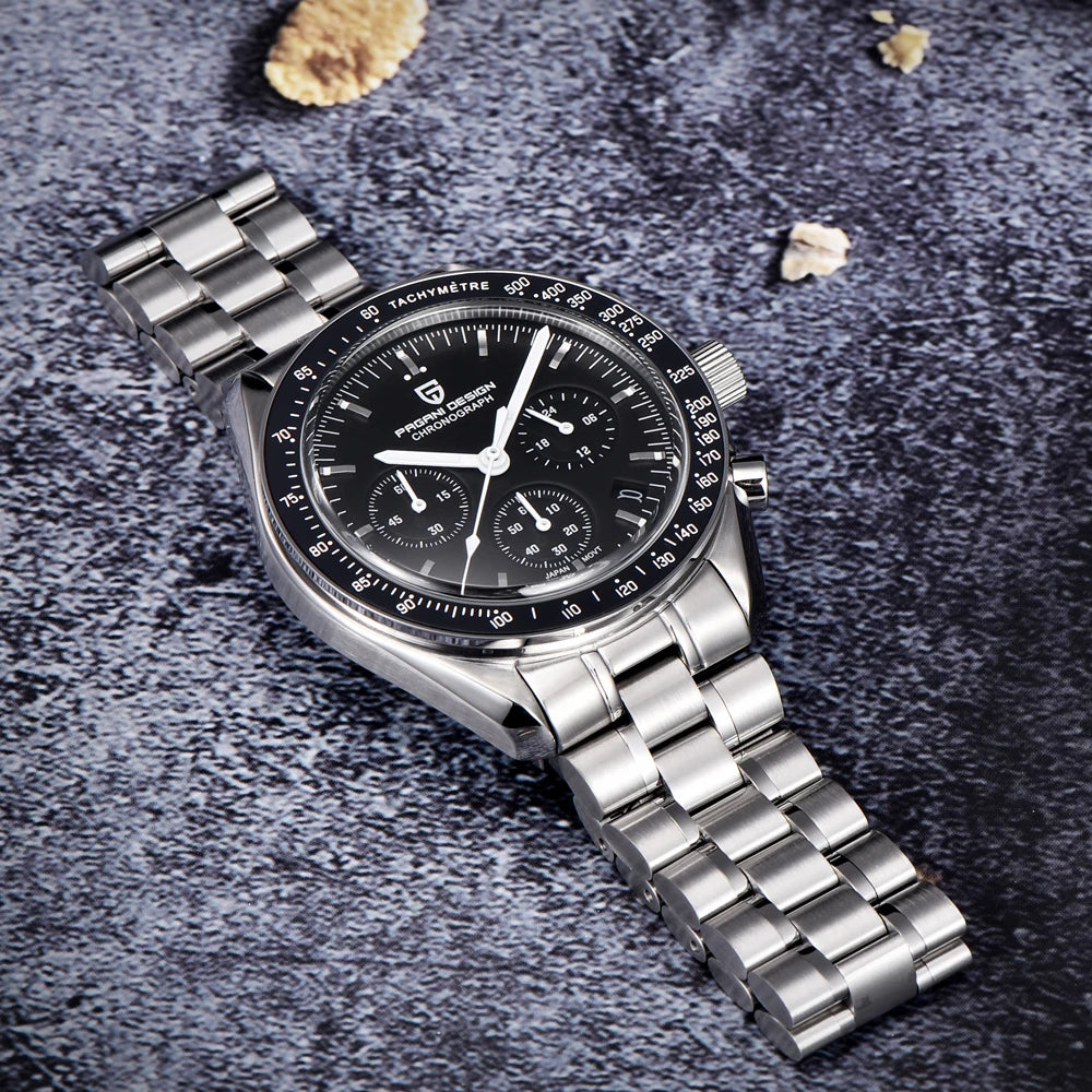 PAGANI DESIGN Moon Men’s Chronometer Watch – Sapphire Mirror, Sports Quartz, Waterproof, Luminous Luxury Timepiece 2025