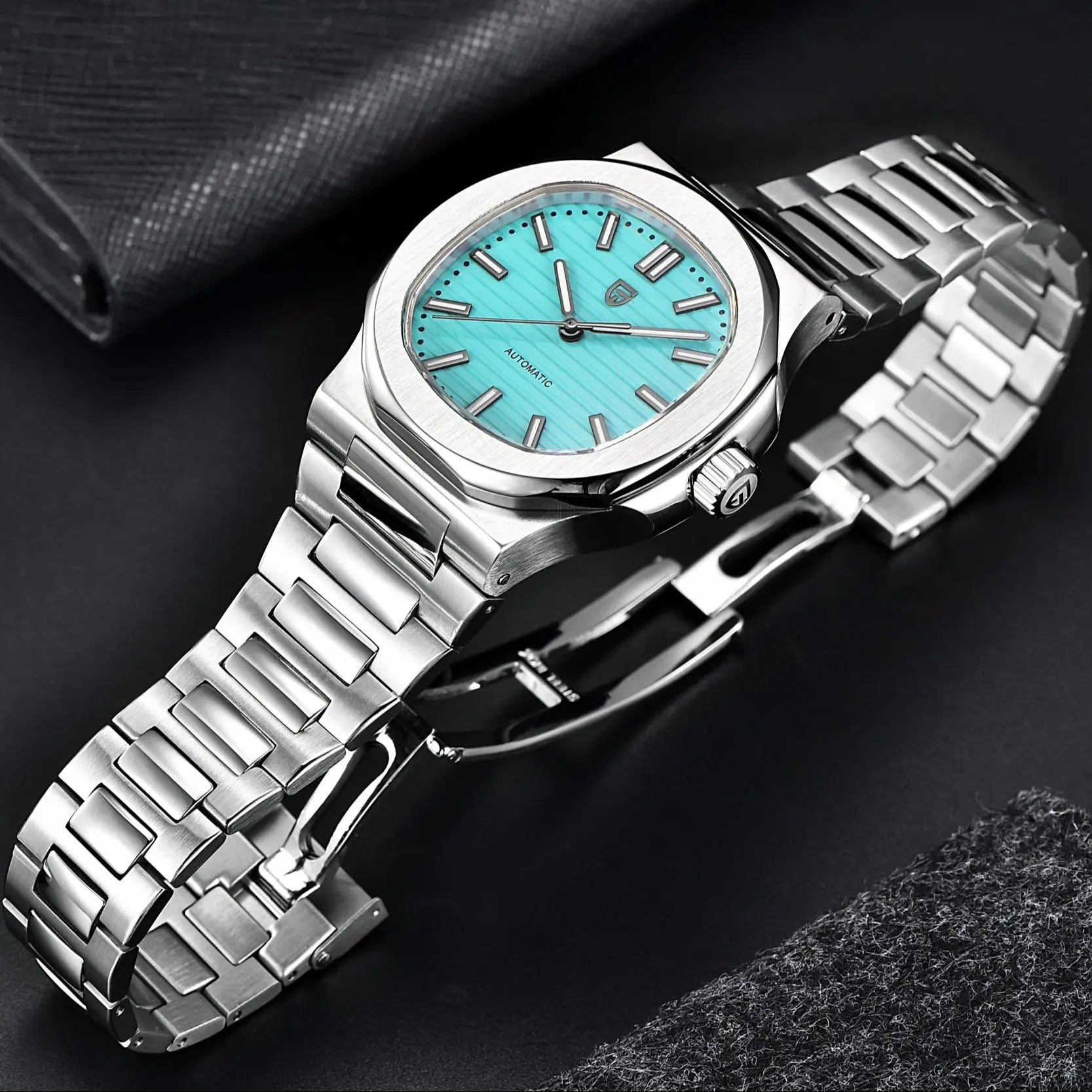 PAGANI DESIGN 40MM Men’s Luxury Automatic Mechanical Wristwatch – Stainless Steel Case with Sapphire Glass