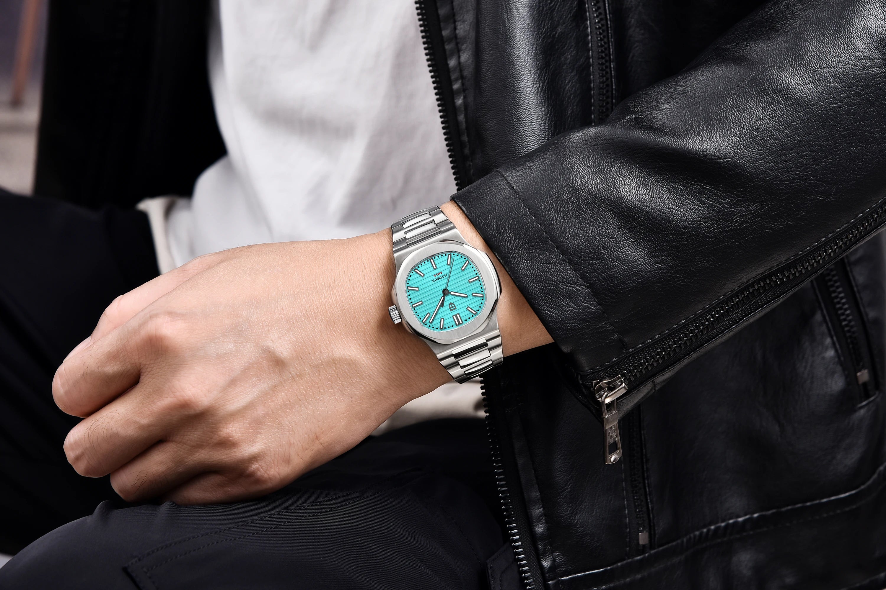 PAGANI DESIGN 40MM Men’s Luxury Automatic Mechanical Wristwatch – Stainless Steel Case with Sapphire Glass