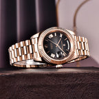 PAGANI DESIGN DD36 Men’s Mechanical Watch – Rose Gold Luxury Automatic with AR Sapphire Mirror and Waterproof Design
